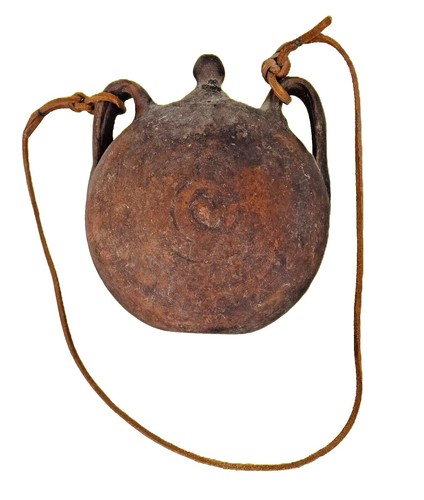 Ancienne gourde crapaud - gourde,