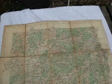 carte d'état major toilé