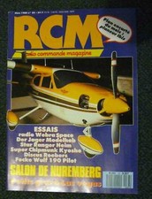 Aéromodelisme R C M RADIO COMMANDE MAGAZINE n° 83 Plan encarté  Planeur Ibis
