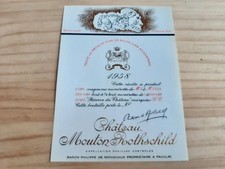 étiquette vin chateau Mouton