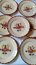 7 Assiettes plates Longchamp Modèle Agen