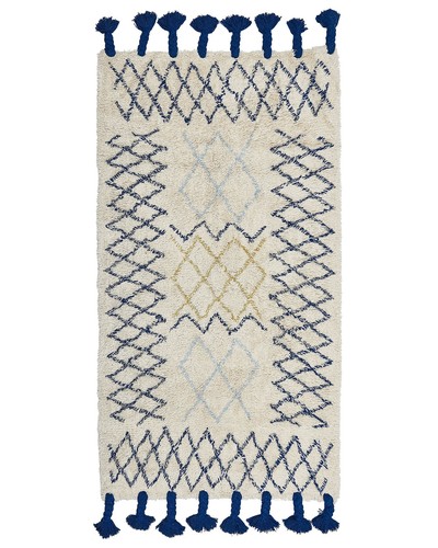 Tapis coton motif - à,