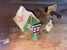 Lot Quiralu soldats Unité Médicale avec Tente Et Blessé + Canon VEBE avec Objets