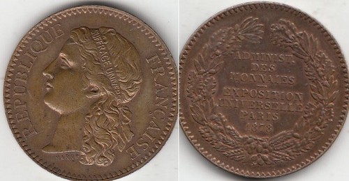 Médaille française bronze - médaille, en