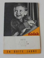 Pochette photo KODAK en boite jaune Visuel Jeune Garçon et Baigneur cellulo Bébé
