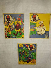 Lot de 3  images chromos anciens BANANIA Vica années 30