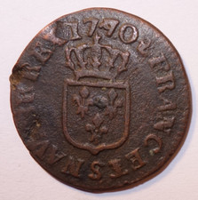 Louis XV, Liard 1770 S Reims  !!