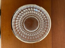 saladier cerclé d'inox ou vide poche en cristal