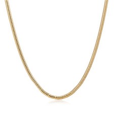  Collier classique de luxe doré pour homme, chaîne gourmette à maillons épais