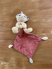 Doudou DISNEY BABY SIMBA Toys PUMBA Timon ROI LION MARRON ORANGE Mouchoir Jaune