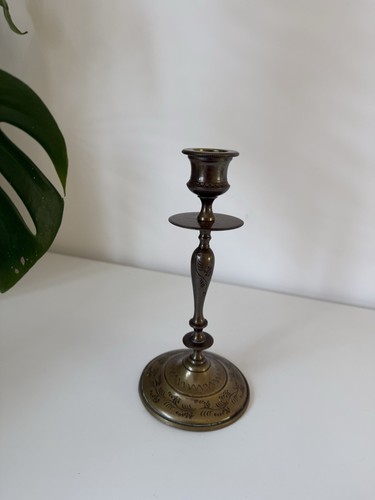 Vintage bougeoir bronze - bougeoir, en