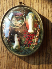 CADRE OVALE VERRE BOMBÉ