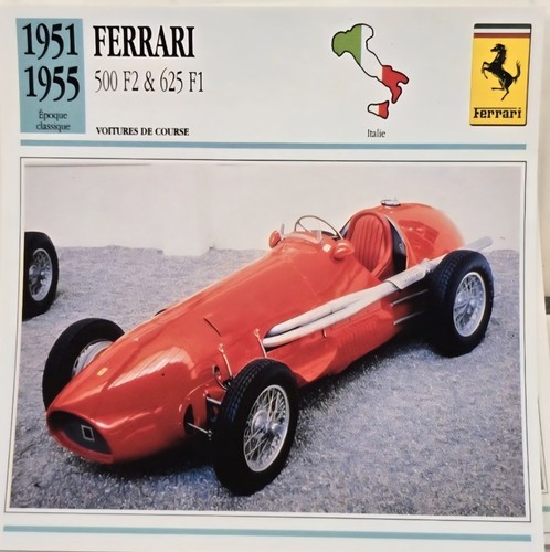 Lot fiches automobiles - fiches,