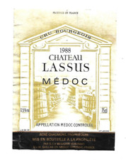 Etiquette de vin - Médoc -