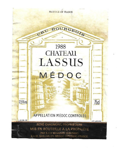 Etiquette vin médoc - vin,
