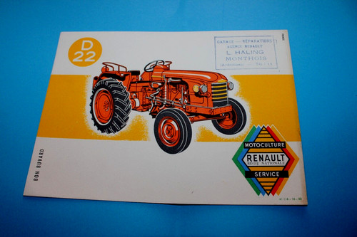 Buvard prospectus tracteur - prospectus,