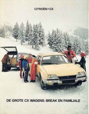 Catalogue brochure Citroën CX