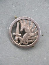 Rare insigne béret parachutiste ancien Drago 25 rue Béranger Para Indochine
