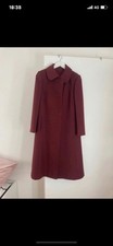 manteau femme bordeaux, très élégant