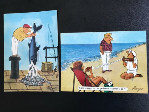 Lot cartes postale cpa humour - lot,