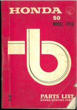 Parts List HONDA PF 50 Standart AMIGO 4 temps de 1969 à 1971 Catalogue de Pièces