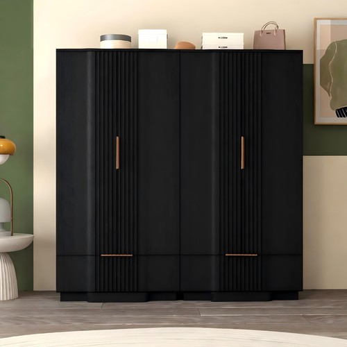 Piece fluted armoire - 2-piece,