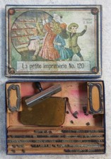 Ancienne boite de jeux La petite imprimerie N° 120