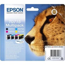Epson T0715 Multipack DURABrite Ultra Encre  - 4 Couleurs Multipack