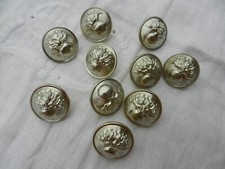 lot de 10 boutons militaires