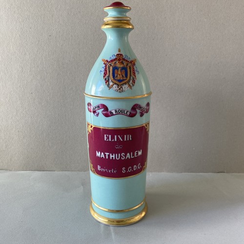 Bouteille porcelaine élixir - porcelaine,