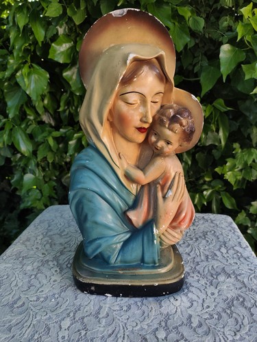 Statue vierge enfant - vierge, l'enfant