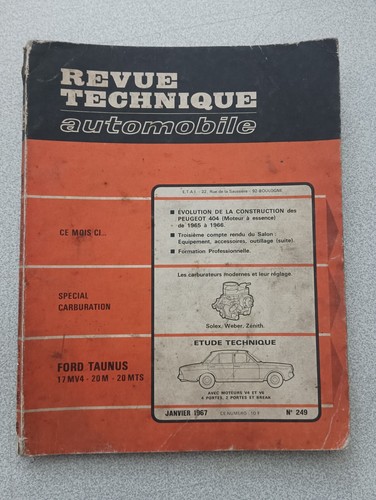 Rta revue technique - technique, automobile