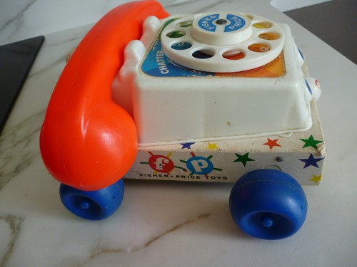 Jouet ancien telephone fisher - ancien, telephone-fisher