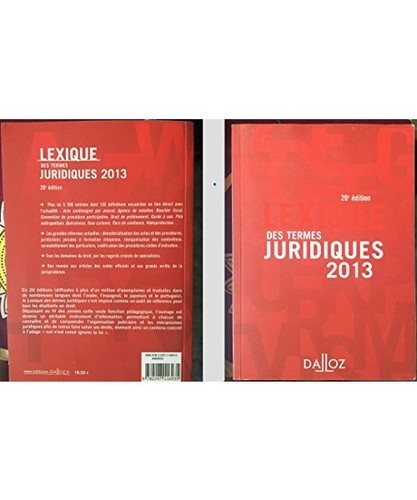 Lexique des termes juridiques
