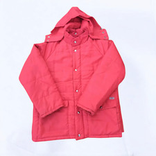 Carrera Veste Vintage Années 70 Imbottito Avec Capuche Amovible Rouge Taille L