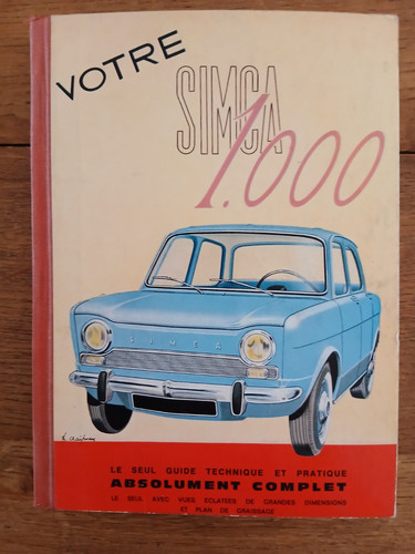 Votre simca 1000 - simca, 1000-guide