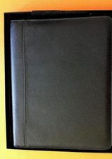 OBERTHUR-ORGANISEUR PORTE DOCUMENTS CUIR NOIR ZIPPE GRAND FORMAT