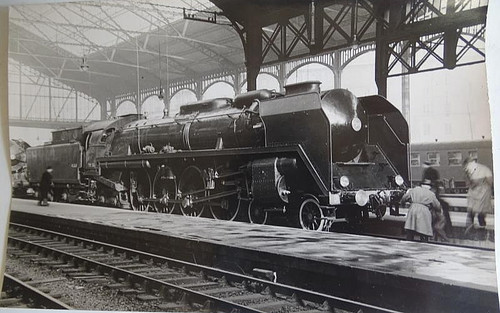 Carte photo cpa train - carte,
