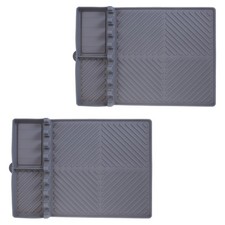 Lot de 2 tapis de cuisson en silicone pour barbecue grillades : support pour