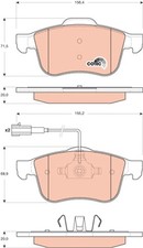 Plaquettes de Frein Kit, Frein