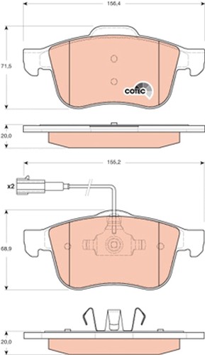 Plaquettes frein kit - kit,,
