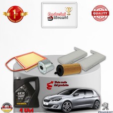 Filtres Kit D'Entretien + Huile Xpeugeot 308 II 1.6 HDI FAP 85KW 115CV Du 2015->