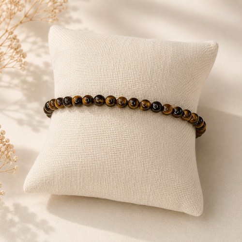 Bracelet fin œil tigre - bracelet, en