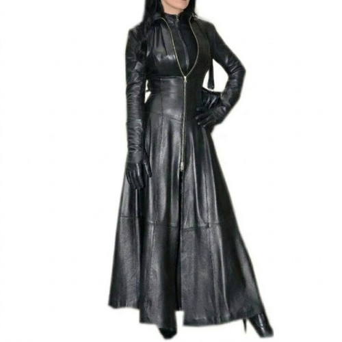 Manteau long cuir agneau - manteau,