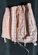 Vintage  gaine corset  1950-60 porte jarretelle SUPP-FORM Rose avec des lacets