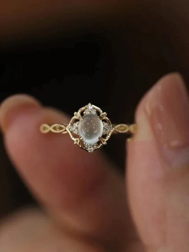 Bague pierre lune - bague, en