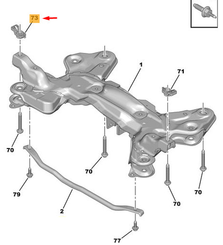 écrou cage fixation - de, de