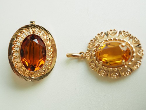 Lot broche pendentif plaque - broche,