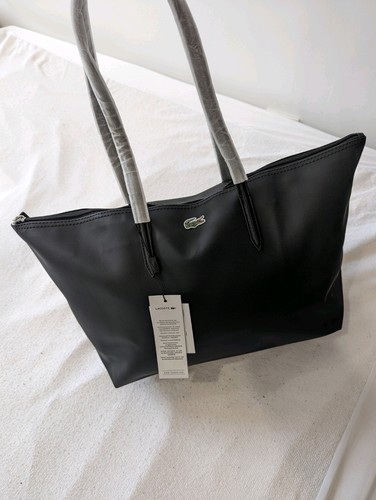 Sac main lacoste noir taille - lacoste,