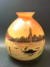 Art Nouveau/Art Déco - Beau vase peint polychrome signé JOMA vers 1920